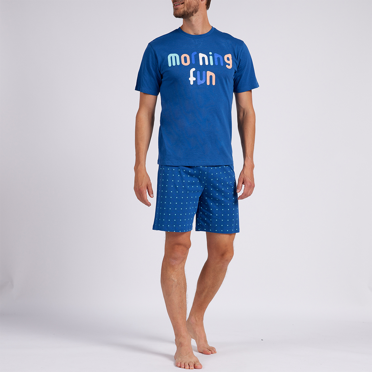 Pyjashort homme MORNING marine