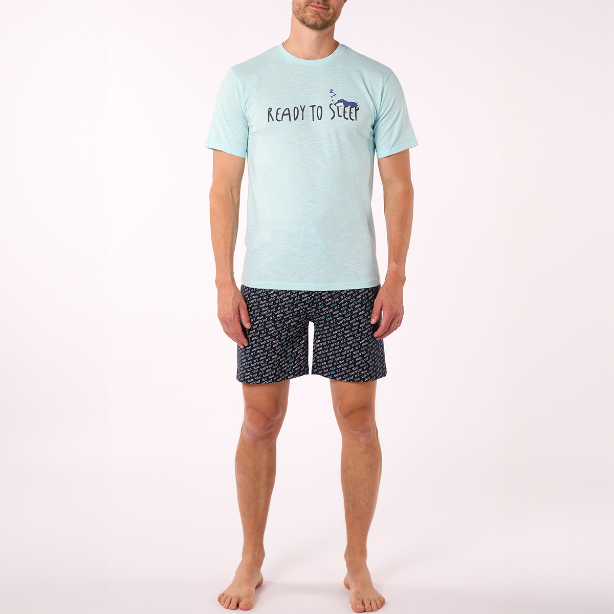 Pyjashort homme SIESTA aqua