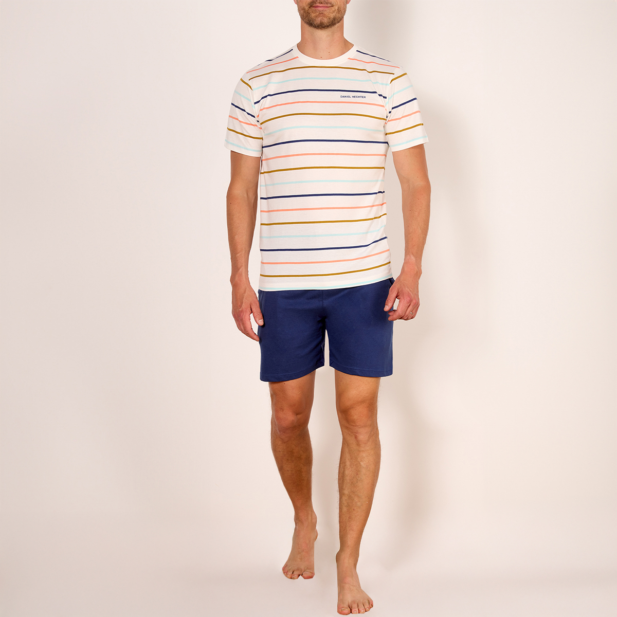 Pyjashort homme PASTEL marine