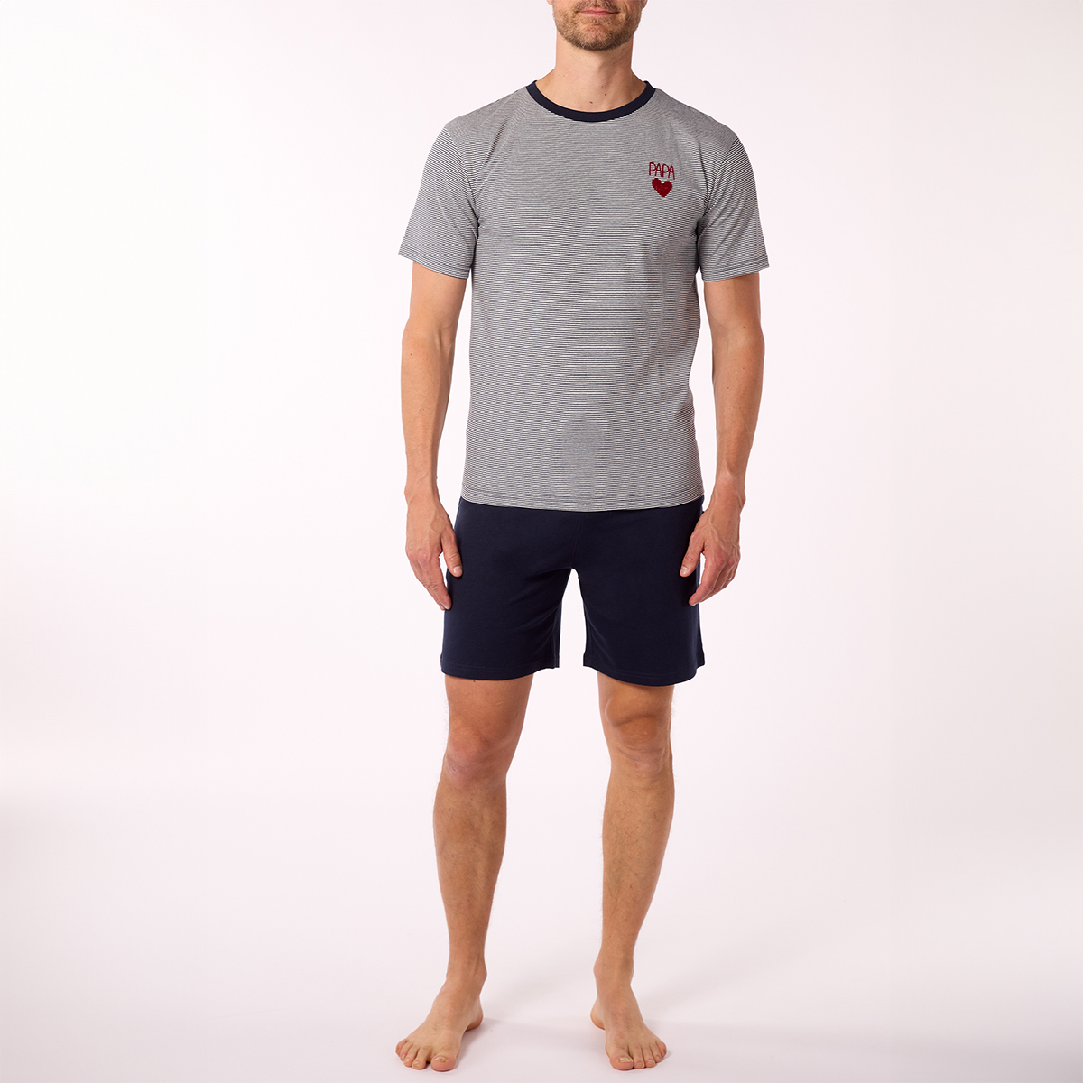 Pyjashort Homme FETE DES PERES Marine
