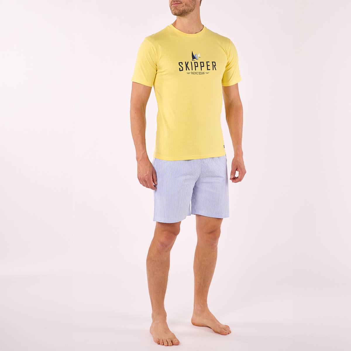 Pyjashort Homme SKIPPER Jaune