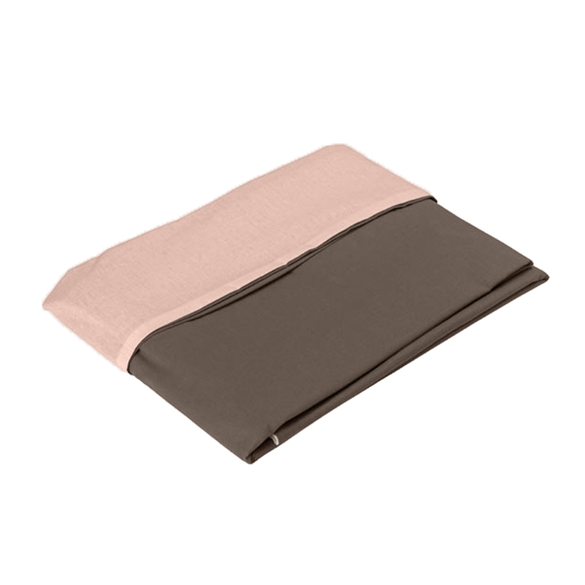 Housse de couette ALABAMA Taupe/Rose thé