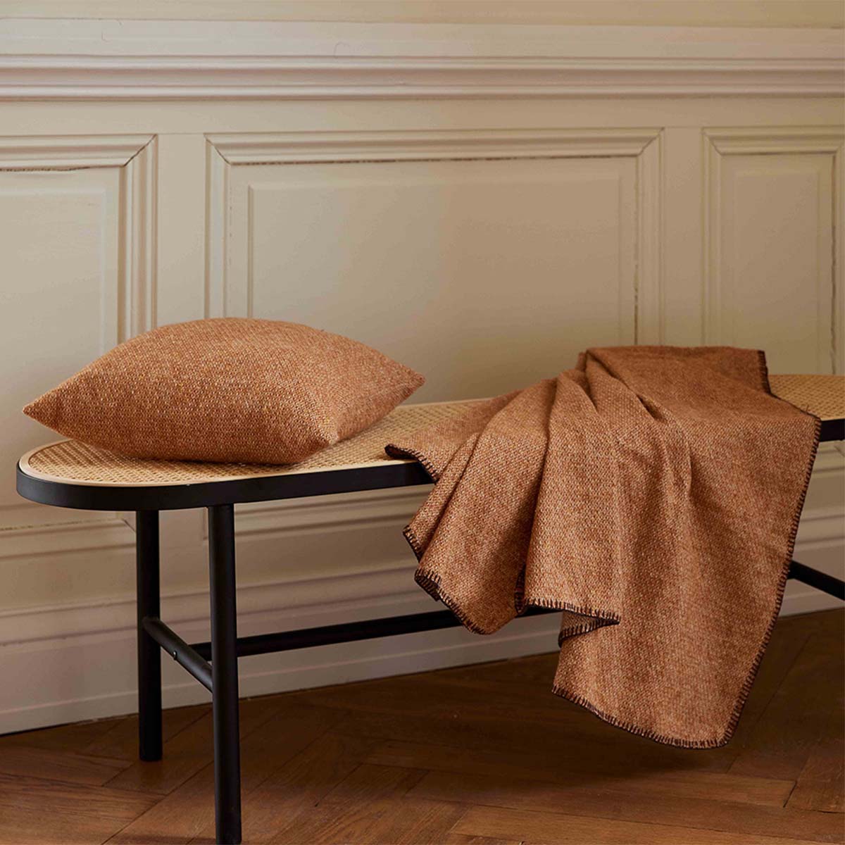 Housse de coussin SETE Terre brulée