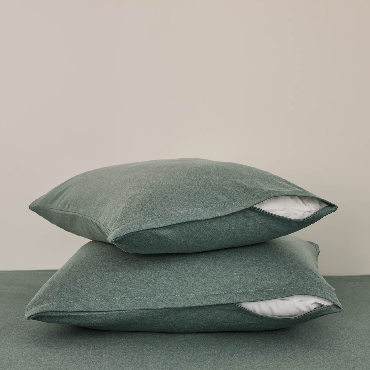 Lot de 2 protège oreiller 2 en 1 Vert
