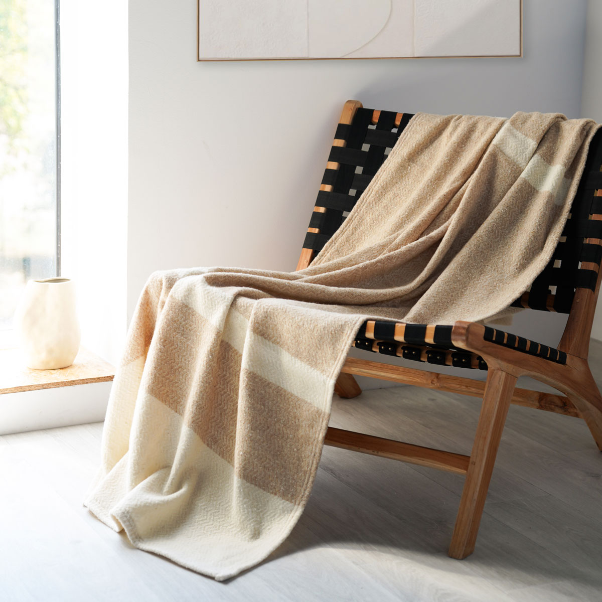 Plaid Lima Chanvre naturel