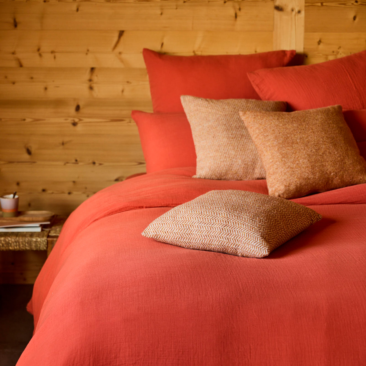 Housse de couette CASSIS Terracotta