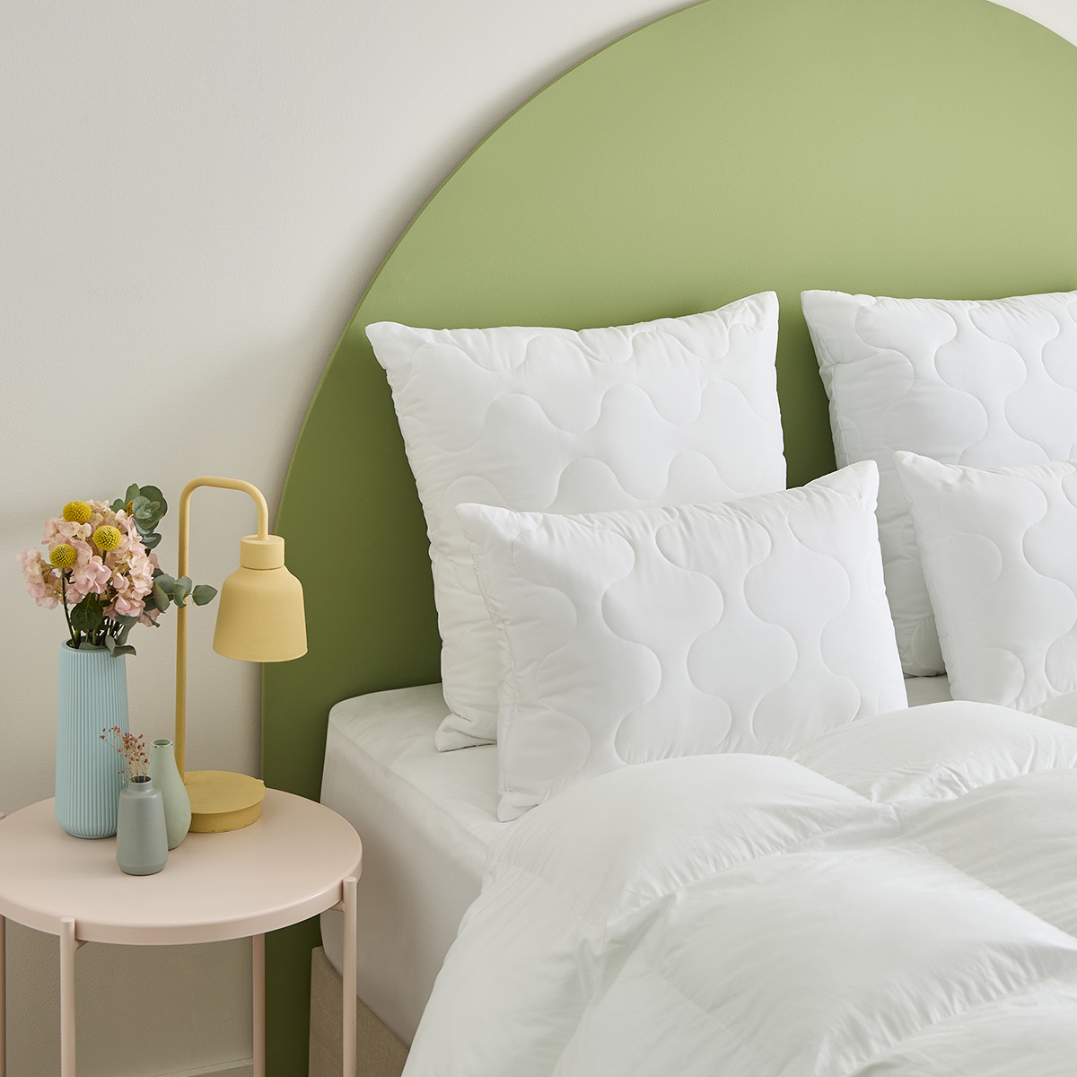 Lot de 2 oreillers cocoon - Mémoire de forme 