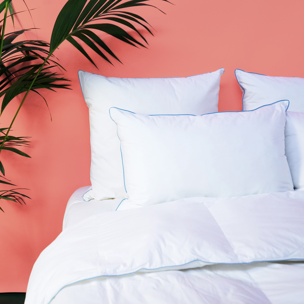 Oreiller MEDIUM Fibre Ergonomique - Coton Bio - Marin