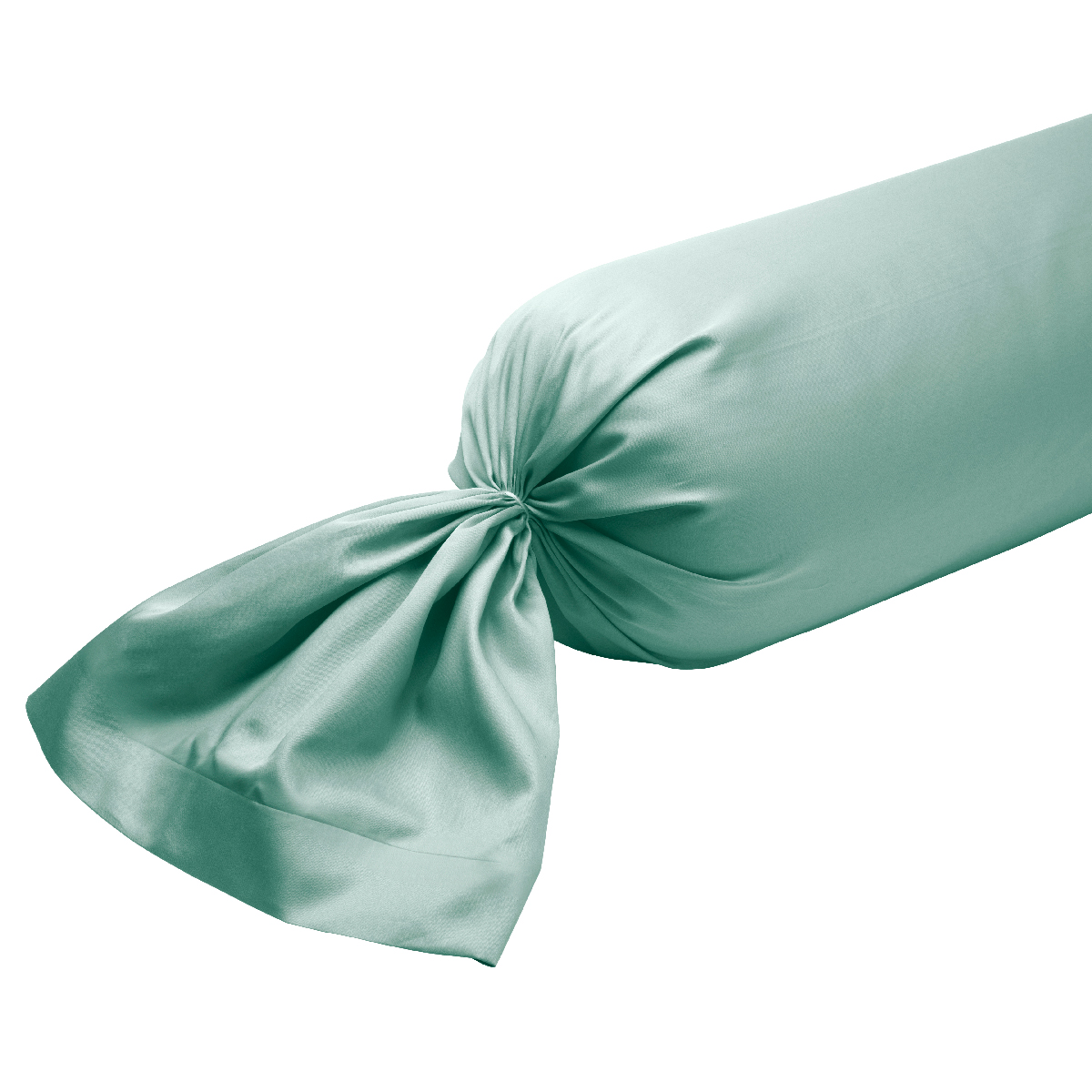Taie de traversin Harmonie Satin de coton coloris Menthe