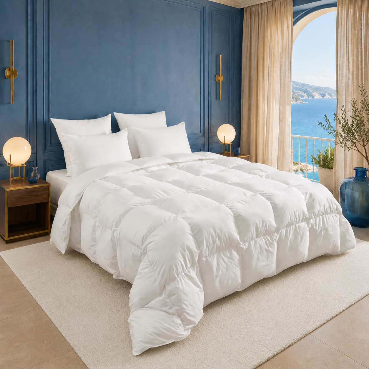 Couette Naturelle 80% duvet d'oie - Chaude