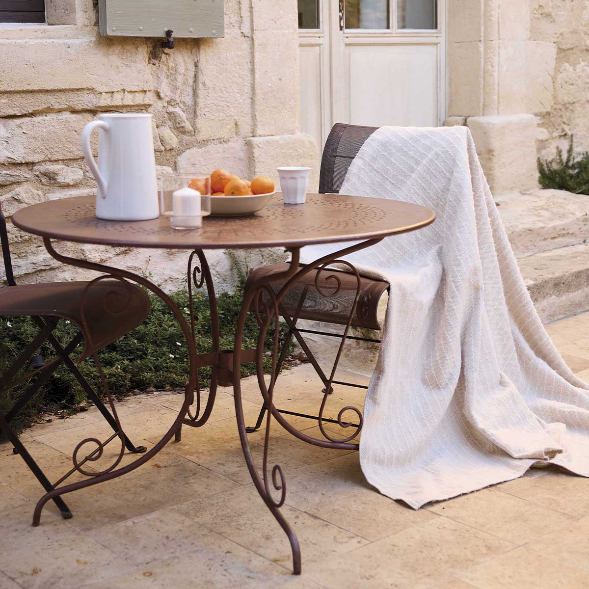 Plaid tissé ETRETAT Naturel