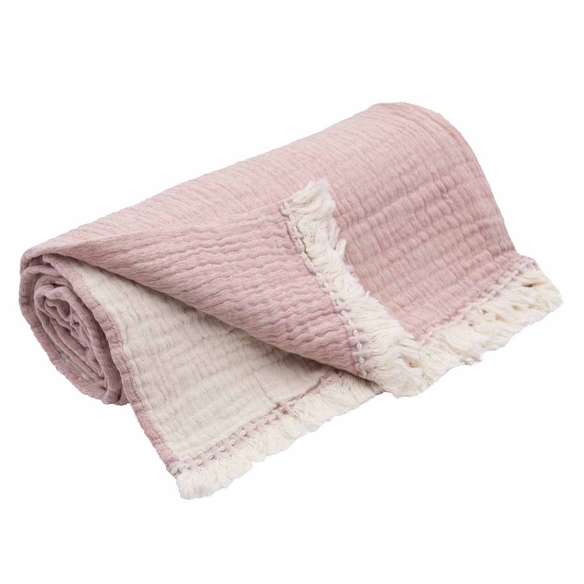 Plaid VENCE Rose thé