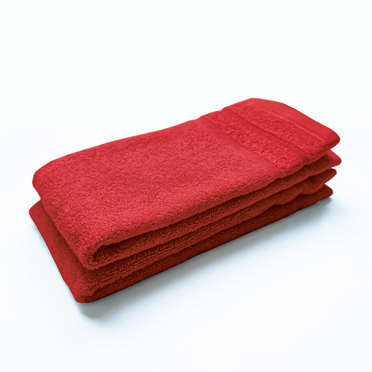 Lot de 2 Serviettes invité DODO MINERAL - Coloris ROUGE