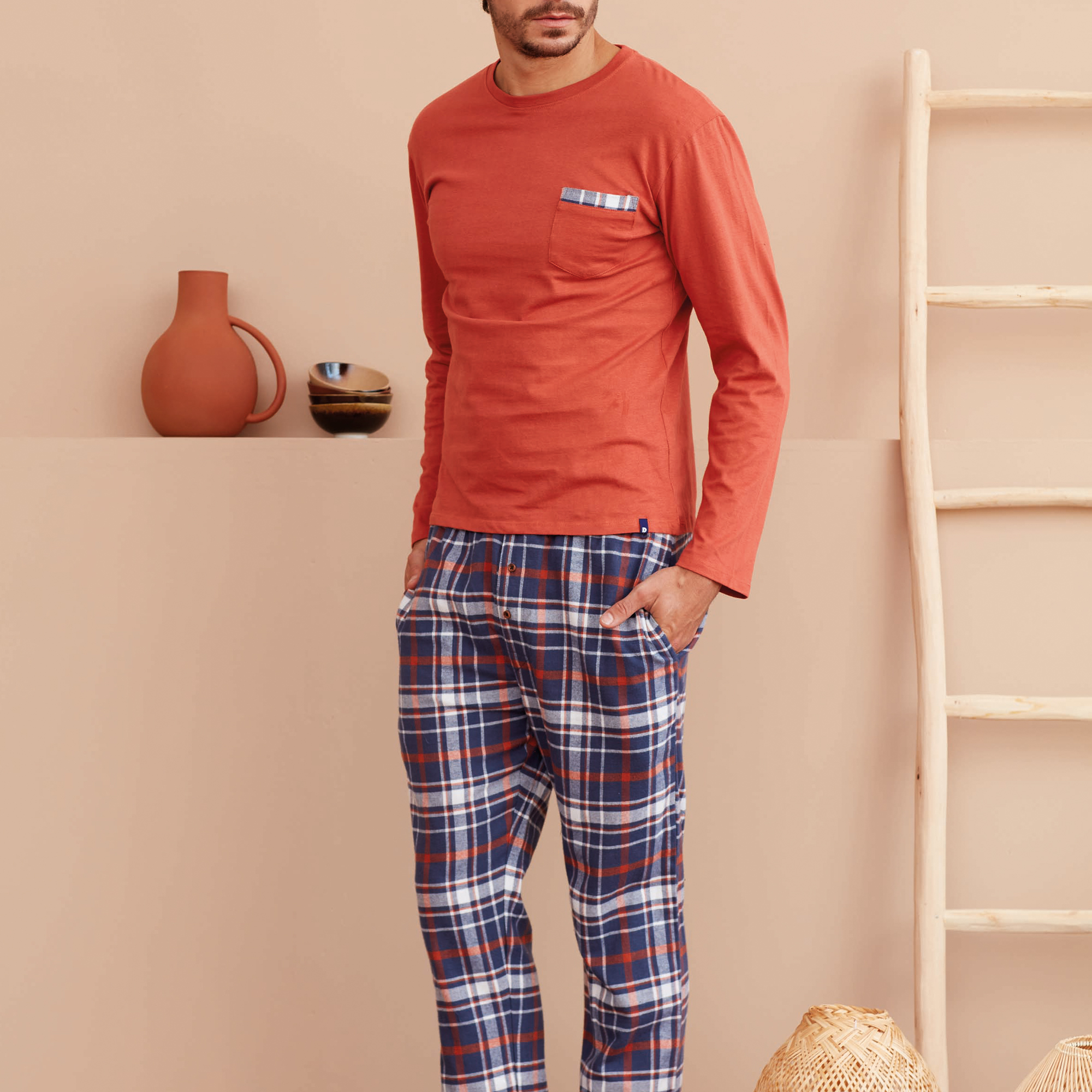 Pyjama homme foret mono/imprime
