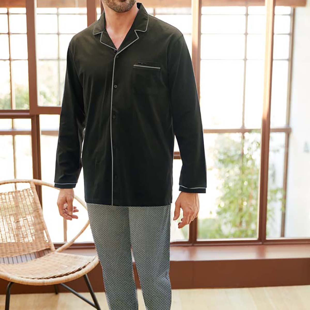 Pyjama homme SAINT VALENTIN noir