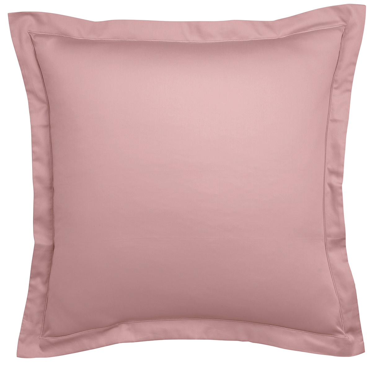Taie d'oreiller Partition Satin de coton Coloris Rose