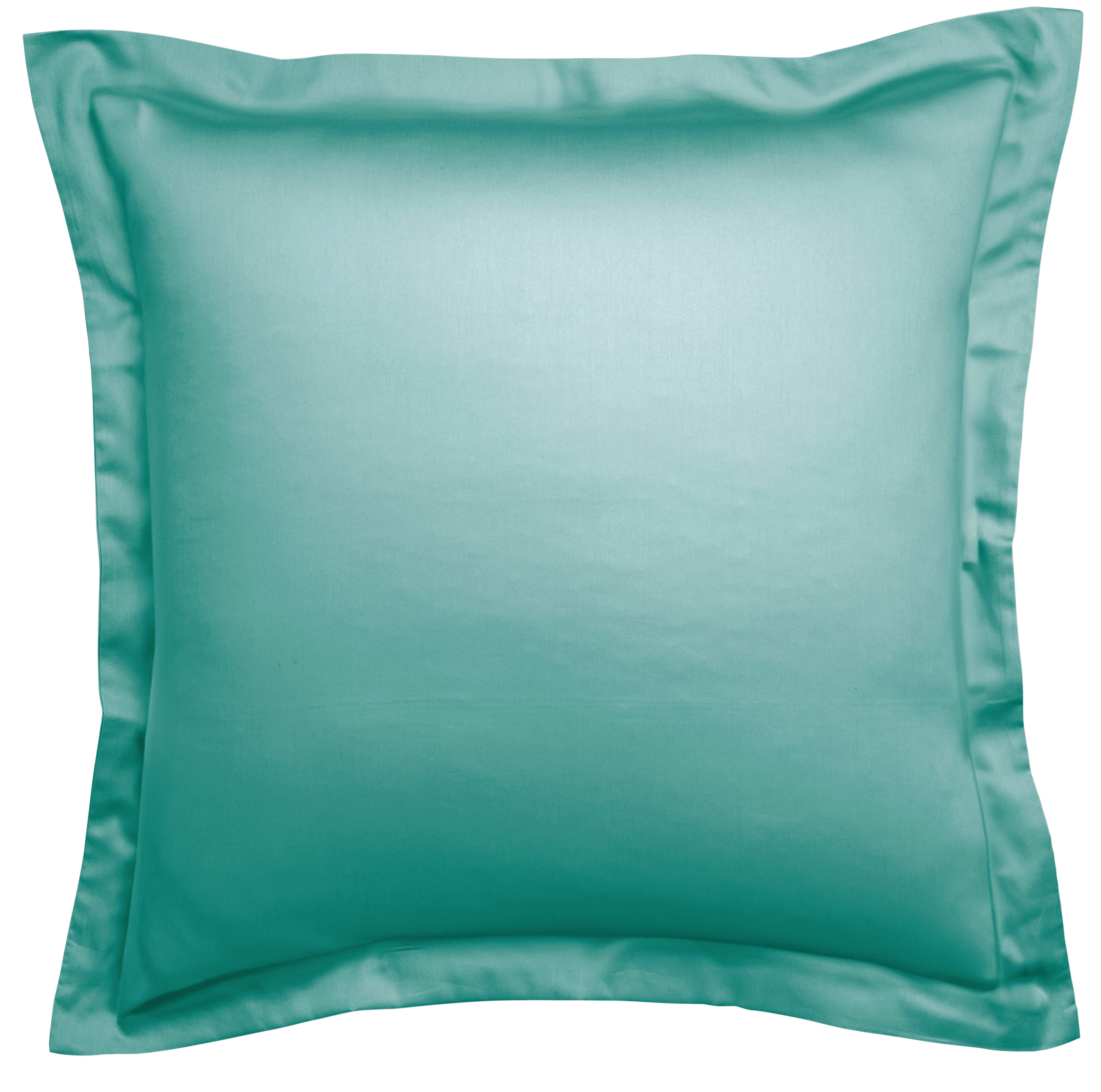 Taie d'oreiller Harmonie Satin de coton coloris Turquoise